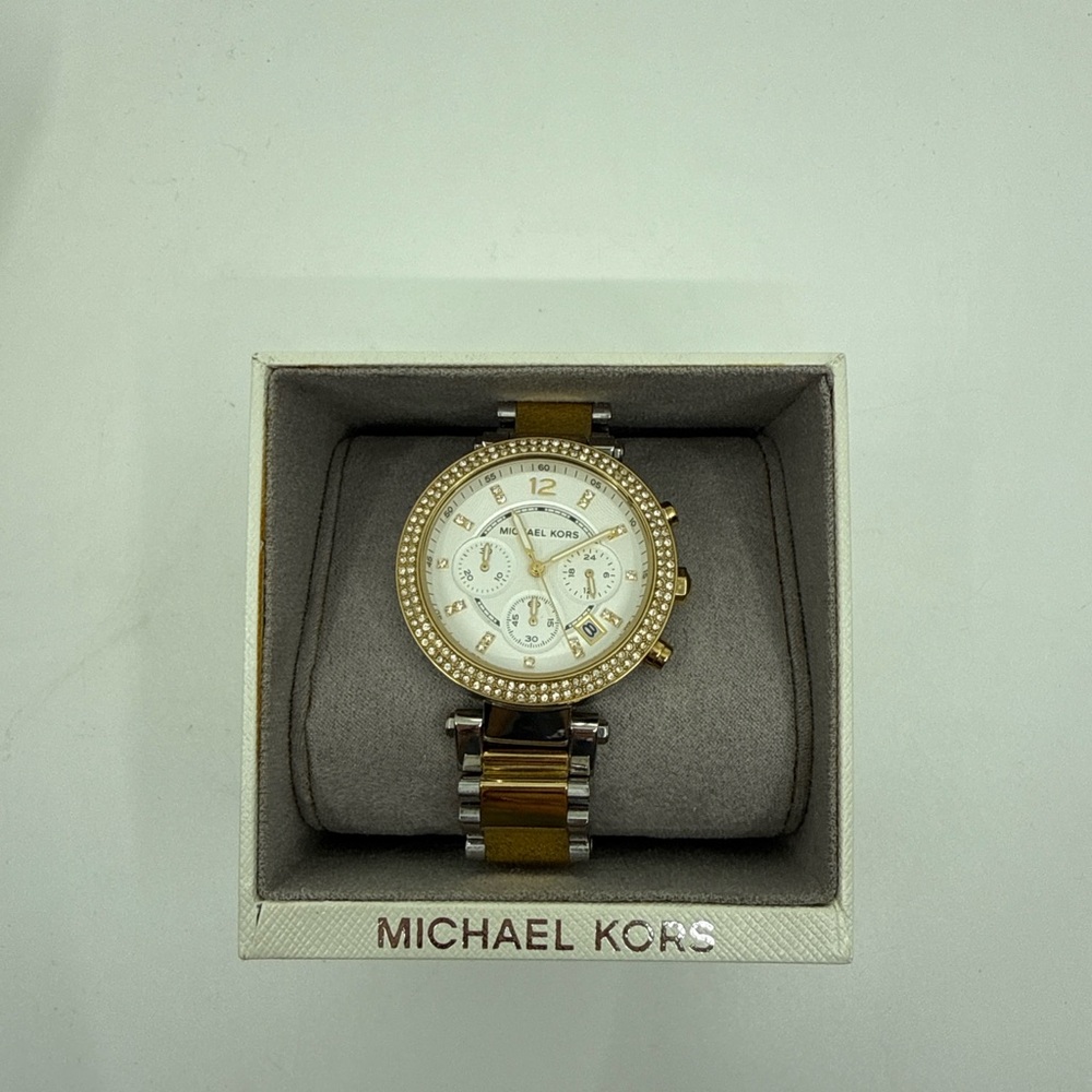 Michael Kors Two-Tone Gold and Silver Watch
